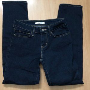 Levis 712 Slim Dark Denim Jeans SZ 27